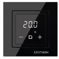 Програмований терморегулятор Easytherm ET45 з функцією WI-FI 16А 3200Вт (чорний)