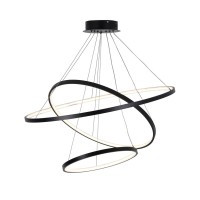 Підвісний світильник, люстра Goldlux 330024 Lea 3 Led 3x60W 4000K 8000Lm IP20 Чорний