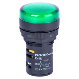 Сигнальний індикатор NOARK Ex9IL 2R g виступаючий 24В AC/DC зелений (105464)
