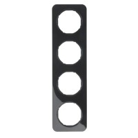 Рамка 4-місна, чорна Berker R.1