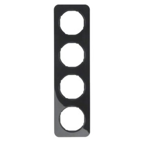 Рамка 4-местная, черная Berker R.1