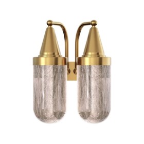 Бра, настінний світильник Pikart 39830 Subway Stone G9 2x15W IP20 латунний