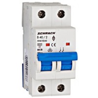Ел.автомат 40А 2P 6кА х-ка B, Schrack