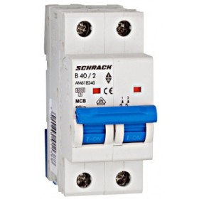 Ел.автомат 40А 2P 6кА х-ка B, Schrack