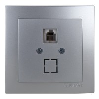 Розетка Nilson Touran срібло телефонна ( 24131040 )