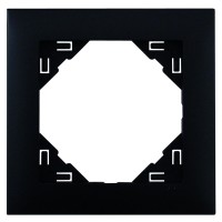 Одинарная рамка Logus 90 90910 TPM (черная матовая)