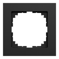 Одноместная рамка Schneider Electric M-Pure Ocean Plastic MEG4010-3603 черная матовая