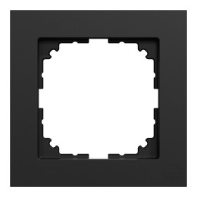Одноместная рамка Schneider Electric M-Pure Ocean Plastic MEG4010-3603 черная матовая
