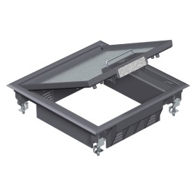 Розеточный люк OBO Bettermann (7405196) GES4 на 6 постов 45x45 200х200мм (дополнительно 2х UT3)