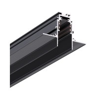 Магнитный трековый шинопровод врезной Kloodi KDMG-TRX 2M BK 48V 2м черный