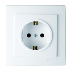Розетка Nilson Touran біла 1-на з заземленням ( 24111017 )