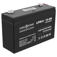 Аккумулятор LogicPower AGM LPM 6-14 AH 6В