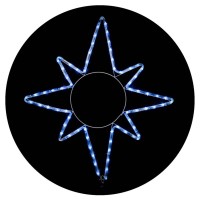 Уличная светодиодная гирлянда Delux EN MOTIF Star (90012985) 65х75см 8 мигающих диодов IP44 (белый свет)