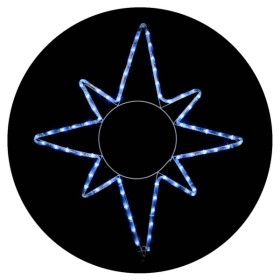 Вулична світлодіодна гірлянда Delux EN MOTIF Star (90012985) 65х75см 8 миготливих діодів IP44 (біле світло)