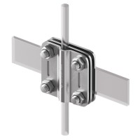 Соединитель Leo Lightman Contra проволоки ø8-10 мм с полосой шириной до 30мм Nі (203133)