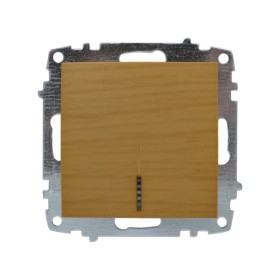 Выключатель ELBI ZENA Woodline клен 1кл с подсветкой без рамки ( 609-012700-201 )