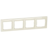 Рамка чотиримісна Valena горизонтальна слонова кістка