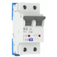 Двухполюсный автомат SEZ 62 C 32А 2P (PR62C32A)