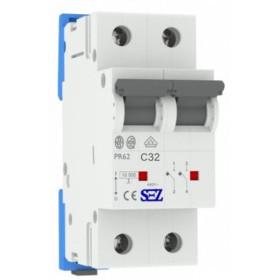 Двухполюсный автомат SEZ 62 C 32А 2P (PR62C32A)