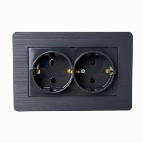 Розетка Nilson Selene антрацит 2-на з заземленням ( 23362525 )