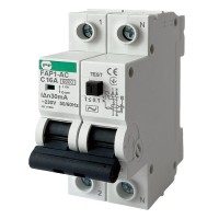 Автомат захисного відключення Promfactor FAP1-AC "C" 16А/0,03A 2P 6кА (FAP01C16030AC)