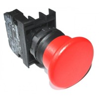Кнопка "грибок" EMAS B100MK без фіксації (1НО) червона