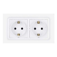 Розетка Nilson Unique белая 2-я с заземлением ( 28111025 )