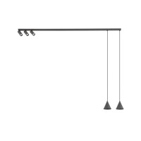 Подвесной светильник, люстра Nowodvorski 11472 Fourty V GU10 5x10W IP20 темно-серый