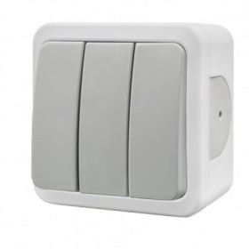 Накладний 3-кл вимикач NE-AD MULTIMA 92-51-33 білий