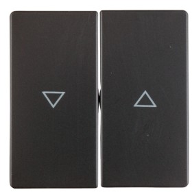 Двоклавишна клавіша вимикача Berker Qx 16256086 із символом «Стрілка» (антрацит)