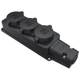 Потрійна колодка Bemis BK1-1402-3613 1х16А каучукова IP54 (6.1.92745)