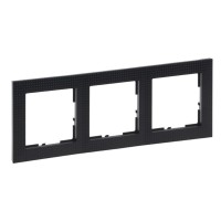 Рамка 3-постовая Legrand SUNO (черный паттерн) 721573