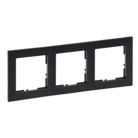 Рамка 3-постовая Legrand SUNO (черный паттерн) 721573