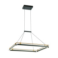 Подвесной светильник, люстра Italux PND-54638S-44W-3K-BK-GD Merlot LED 1x44W 3000K 1460Lm IP20 черный