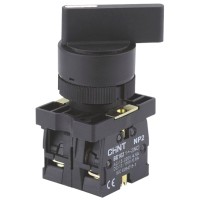 Переключатель Chint NP2-BJ25 2 положения с фиксацией 1NO+1NC IP40 (573995)