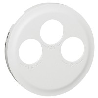 Накладка TV-FM-SAT розетки Legrand Celiane (068285) (білий)