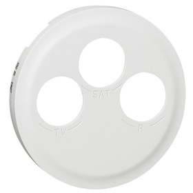 Накладка TV-FM-SAT розетки Legrand Celiane (068285) (белый)