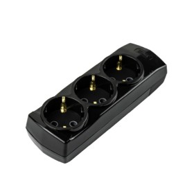 Колодка Violux 3-на з заземленням чорна ( 910280 )