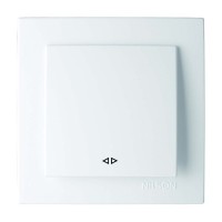 Вимикач Nilson Touran білий 1кл проміжний ( 24111010 )