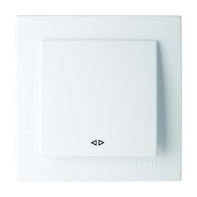 Вимикач Nilson Touran білий 1кл проміжний ( 24111010 )