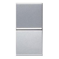 Одноклавішний універсальний вимикач ABB Zenit N2102 PL 1М (срібло)