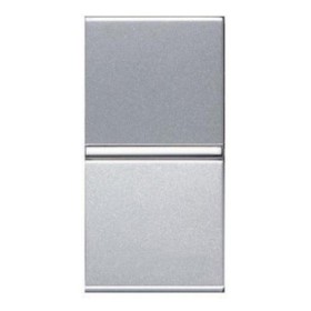 Одноклавишный универсальный выключатель ABB Zenit N2102 PL 1М (серебро)