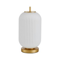 Настільна лампа Italux TB-28798-1-GD-WH Olmeto E27 1x10W IP20 золота