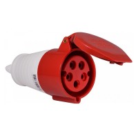Силовой разъем Аско-Укрем ГП 3Р+N+РЕ 16А/5 (215) (A0080020003)