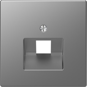 Центральная накладка Schneider Electric D-Life MTN4521-6036 RJ45 нержавеющая сталь