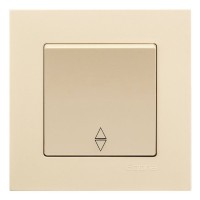 Переключатель проходной Gunsan Eqona крем