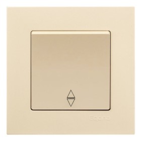 Переключатель проходной Gunsan Eqona крем