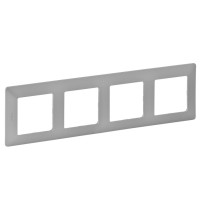 Рамка чотиримісна Legrand Valena Life алюміній