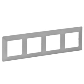 Рамка четырехместная Legrand Valena Life алюминий