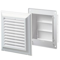 Решетка Blauberg Decor 140х140Gs белая